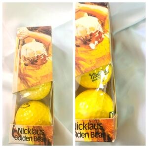 A Bundle Of 2 Jack Nicklaus Golden Bear unopened 3 pack golf balls #4s And 2.